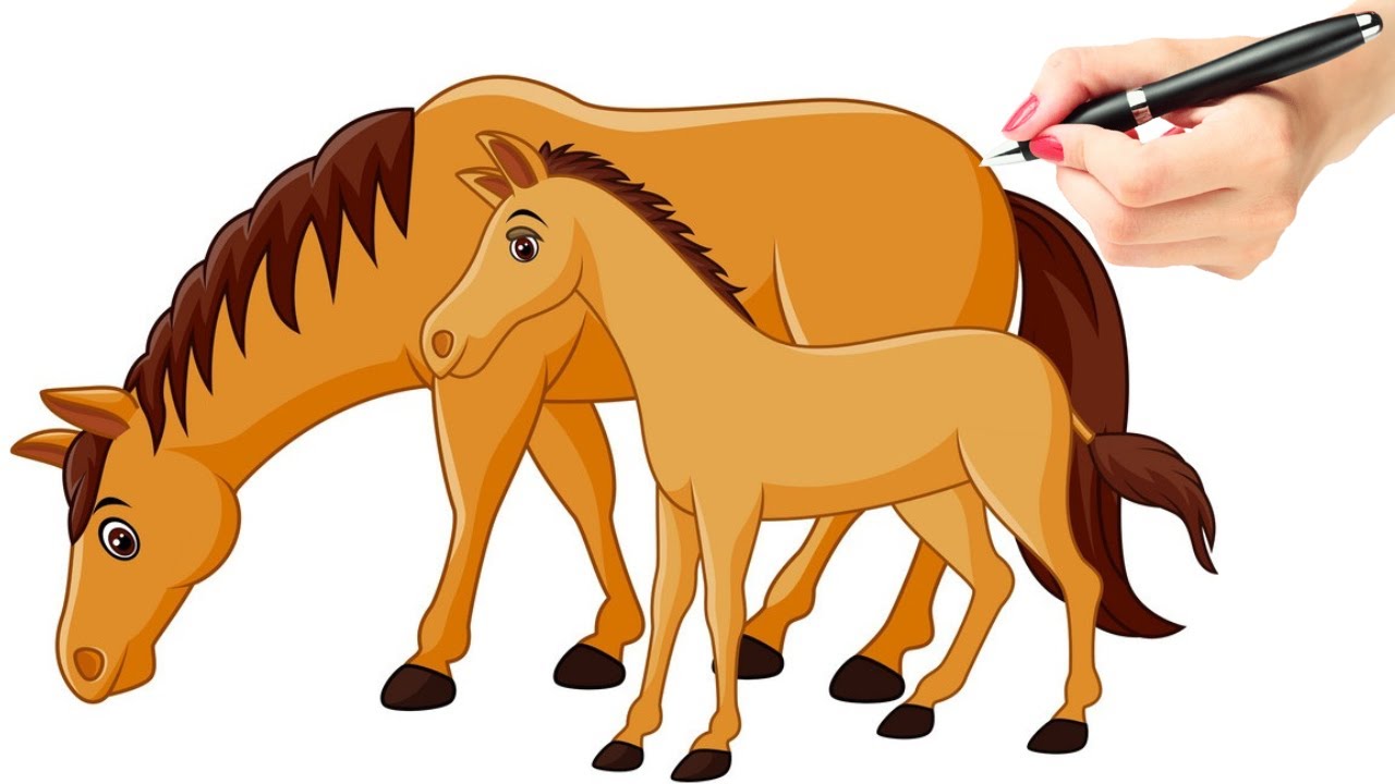How to Draw a Horse Horse Drawing Easy Baby Horse Drawing Drawing