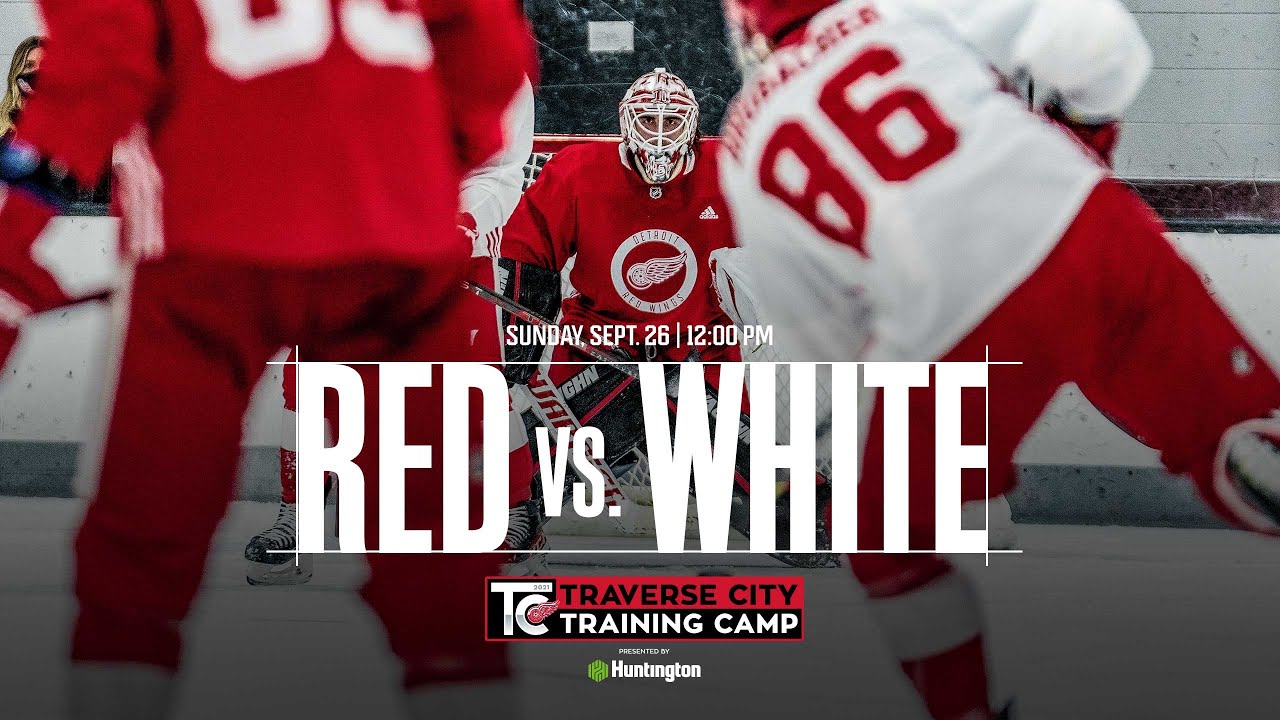 2021 Detroit Red Wings Training Camp Red and White Game