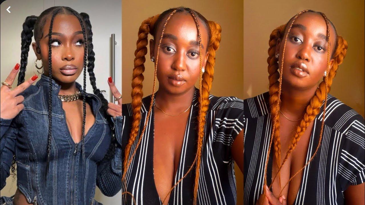 Jayda Cheaves Inspired Pigtails : Jayda Wayda braids with two braids ...