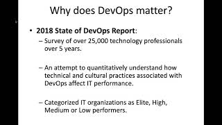 Week 1 Part 1: DevOps - DevOps & Cloud Infrastructure