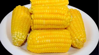 Boiled corn, remember not to add water to boil, the chef will teach you the trick, every sweet and s