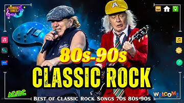 Best Classic Rock Songs 70s 80s 90s ⚡ACDC, R.E.M, Metallica, Guns N