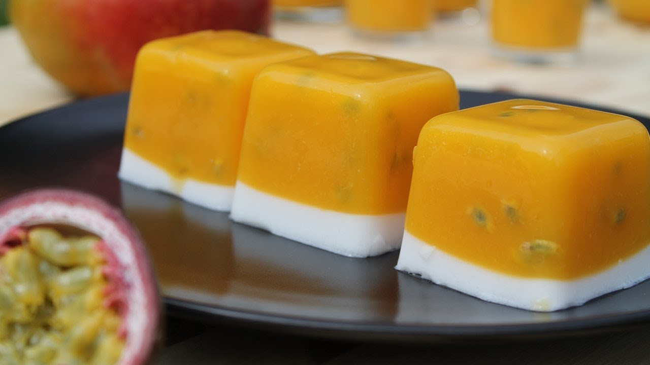 Agar Agar Mangue Fruits De La Passion Coco Cooking With Morgane Youtube
