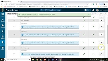 category weights annual setup powerschool