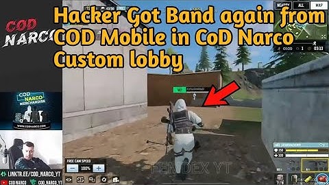 Hacker got band again from CoD Mobile in CoD  Narco custom Lobby