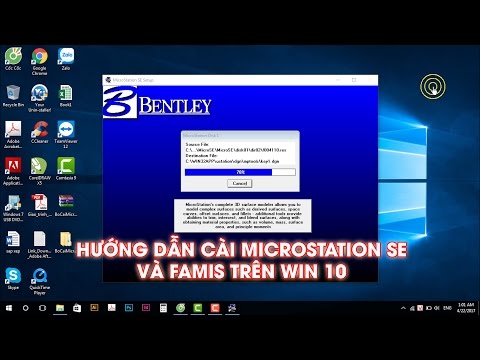 Hướng dẫn cài đặt Microstation SE famis và sửa lỗi font Win 10