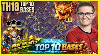 NEW UPDATED TOP 10 TOWNHALL 18 BASE ! BEST TH18 LEGEND BASES WITH LINK ! ANTI 2 STAR TH18 WAR BASE