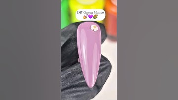 DIY Opera Mauve Gel Polish | Elegant Nail Color Mixing Tutorial 🎨✨ #nails #nailart #shorts