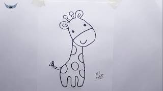 Adım Adım Kolay Zürafa Çizimi - Kolay Çizimler