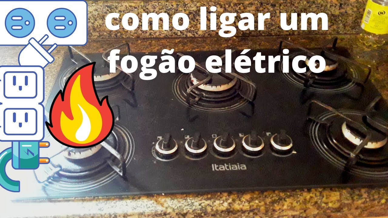 como ligar um fogão elétrico /Como se liga um fogão elétrico?/Como usar ...