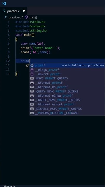 string input/output statement in c program - YouTube