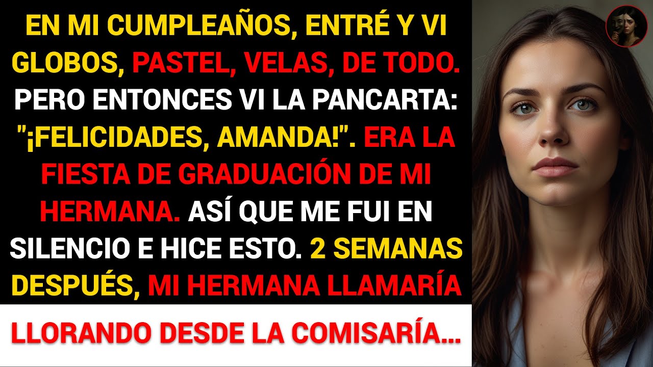 Mi familia SECUESTRÓ mi cumpleaños y lo convirtió en la fiesta de mi hermana. Pronto la policía...