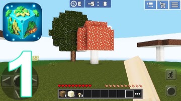 Planet of Cubes Survival Craft Gameplay Walkthrough Part 1 (IOS/Android)