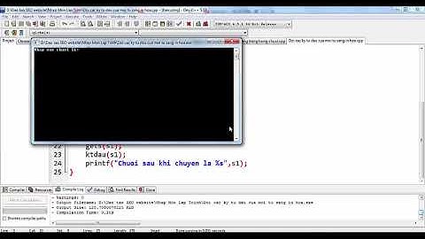 Lập trình C bài 26 Đổi các ký tự đầu từ trong xâu thành in hoa