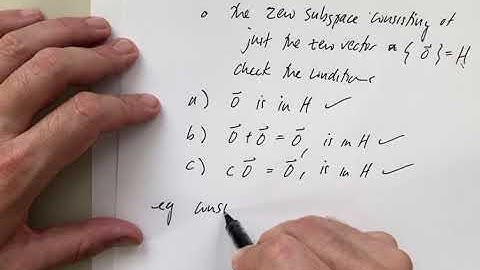 Lecture 13 Part 2 (Subspaces)