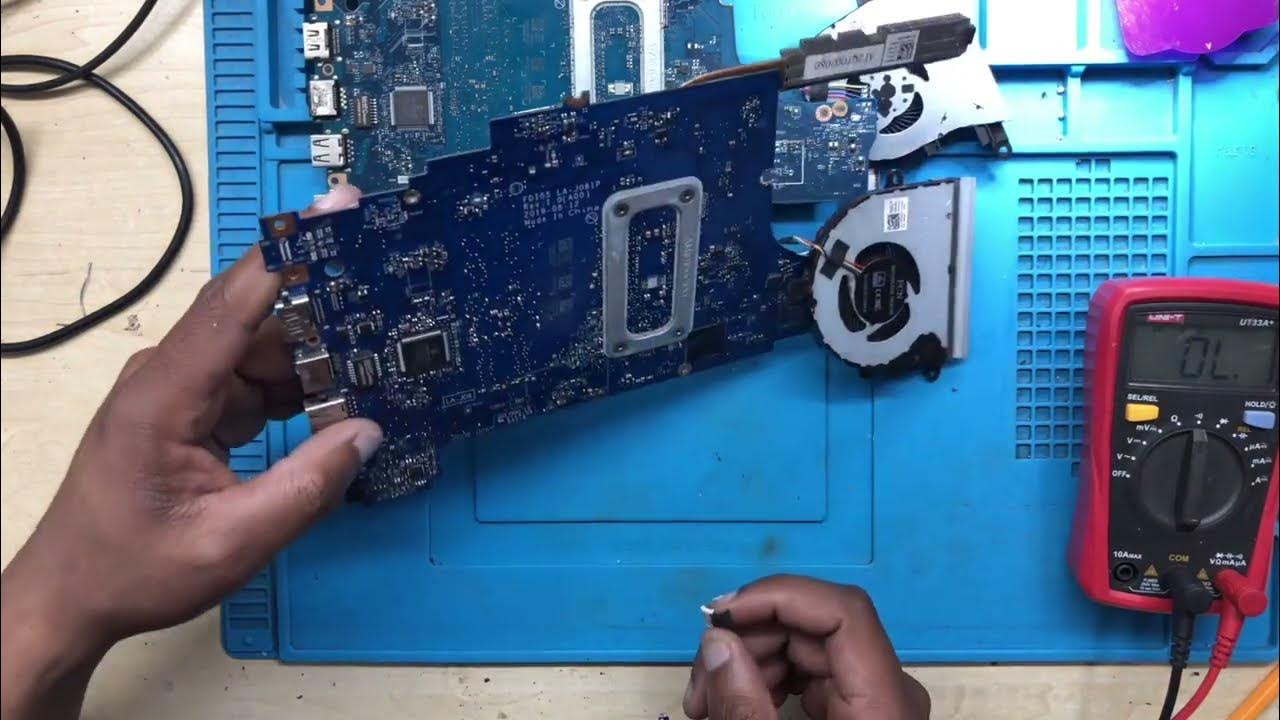 Dell Laptop not Turning On and charging the battery repair YouTube