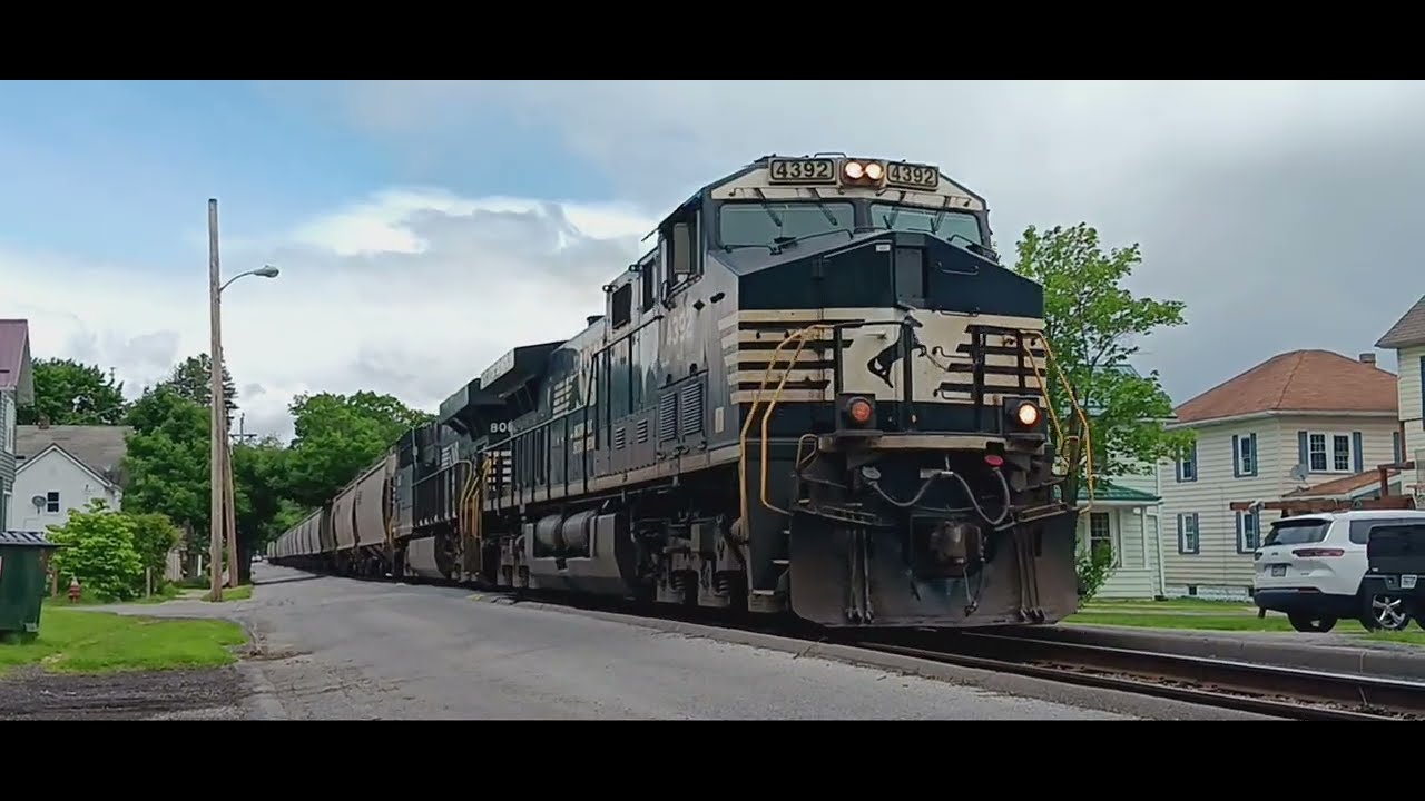 NS Corn train in Clearfield, PA (May 2025) - YouTube