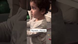 Kids copy what you do, not what you say #toddlers #kids #parenting #funny