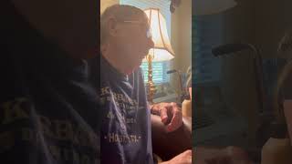 Teaching Great-Grandfather How To Take Pics with His Flip Phone 🤳