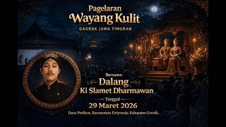 LIVE PAGELARAN WAYANG KULIT KI  DALANG SLAMET DHARMAWAN || LAKON WAHYU MUSTIKANING BUDI