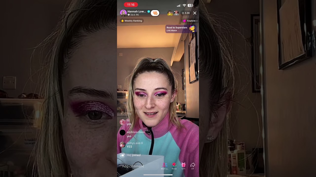 Hanna ticktock live (not full video) February 4 2024