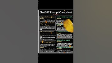 AI Cheat Codes | Episode01: ChatGPT Prompt Cheat Sheet #chatgpt #chatgptprompts #shorts #ai