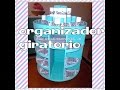 Como hacer organizador giratorio para maquillaje ♥DIY rotating makeup organizer