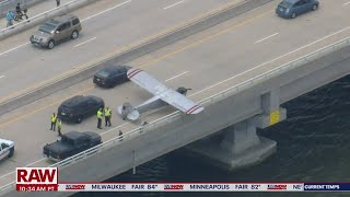 Plane lands on NJ bridge; No injuries reported in emergency landing I LiveNOW from FOX