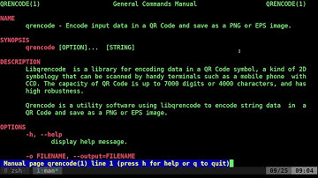 QR Barcodes Linux Shell  qrencode Script BASH Tutorial