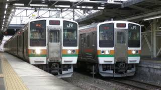 (4K60p)断流機の音が響く 211系天国の高崎駅