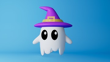 how to model  cute little ghost in 3d maya for beginner