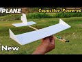 How To Make Capacitor Powered Free Fligth Model Plane | Capacitor Powered Airplane