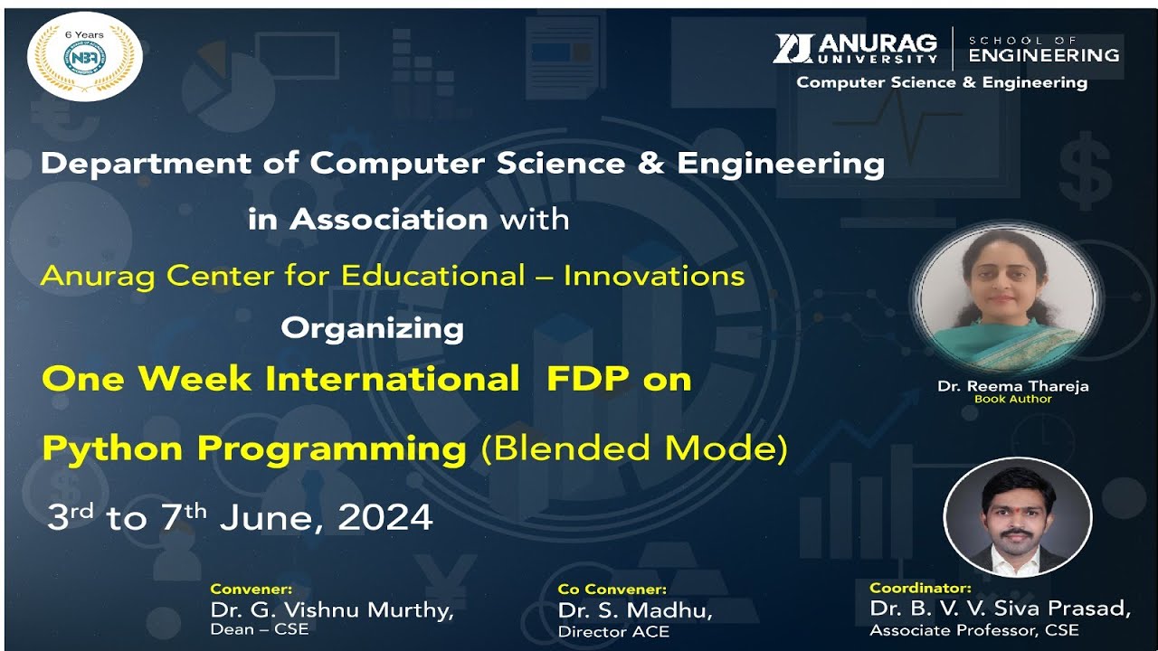 One Week International FDP on Python Programming | Dr. Reema Thareja ...