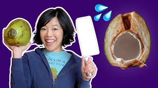 Risking My Fingers Opening A Water Coconut | Fruity Fruits