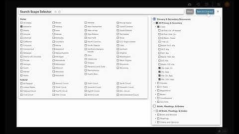 Jurisdiction and sources on Fastcase 7 Mars edition