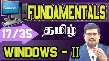 #17 Working with Windows - Exercise || Computer Fundamentals in Tamil