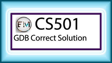 CS501 GDB Solution Fall 2019 & 2020 | EducationMania | CS501 ~ GDB Correct Solution Fall 2019-20