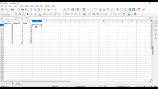 Formula for Multiplication of two numbers and sequence in Libre Office screenshot 3