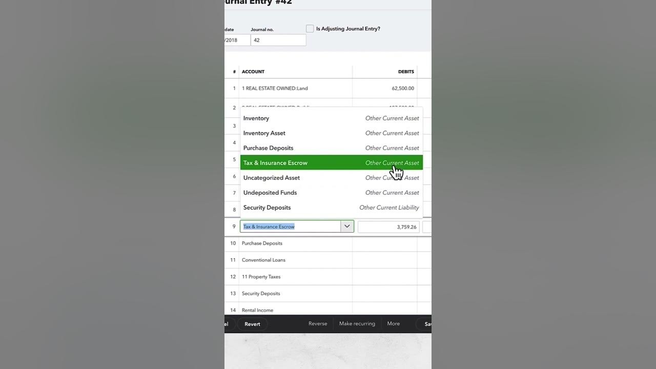 How to Setup Mortgage Escrow in Quickbooks Online bookkeeping accountingsoftware YouTube
