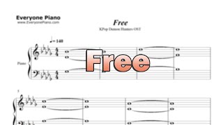 Free-KPop Demon Hunters OST- Sheet Music in the Intro