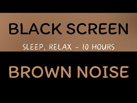 Brown Noise Black Screen Relaxing for DEEP SLEEP | NOISE BLOCKER