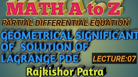 GEOMETRICAL SIGNIFICATION OF SOLUTION OF LAGRANGE