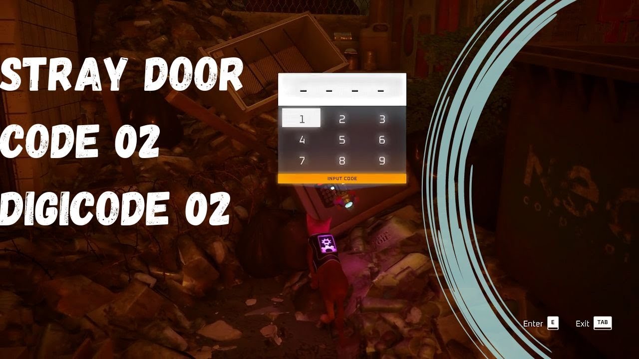 Stray door code 2/Stray door code /digicode /password 02