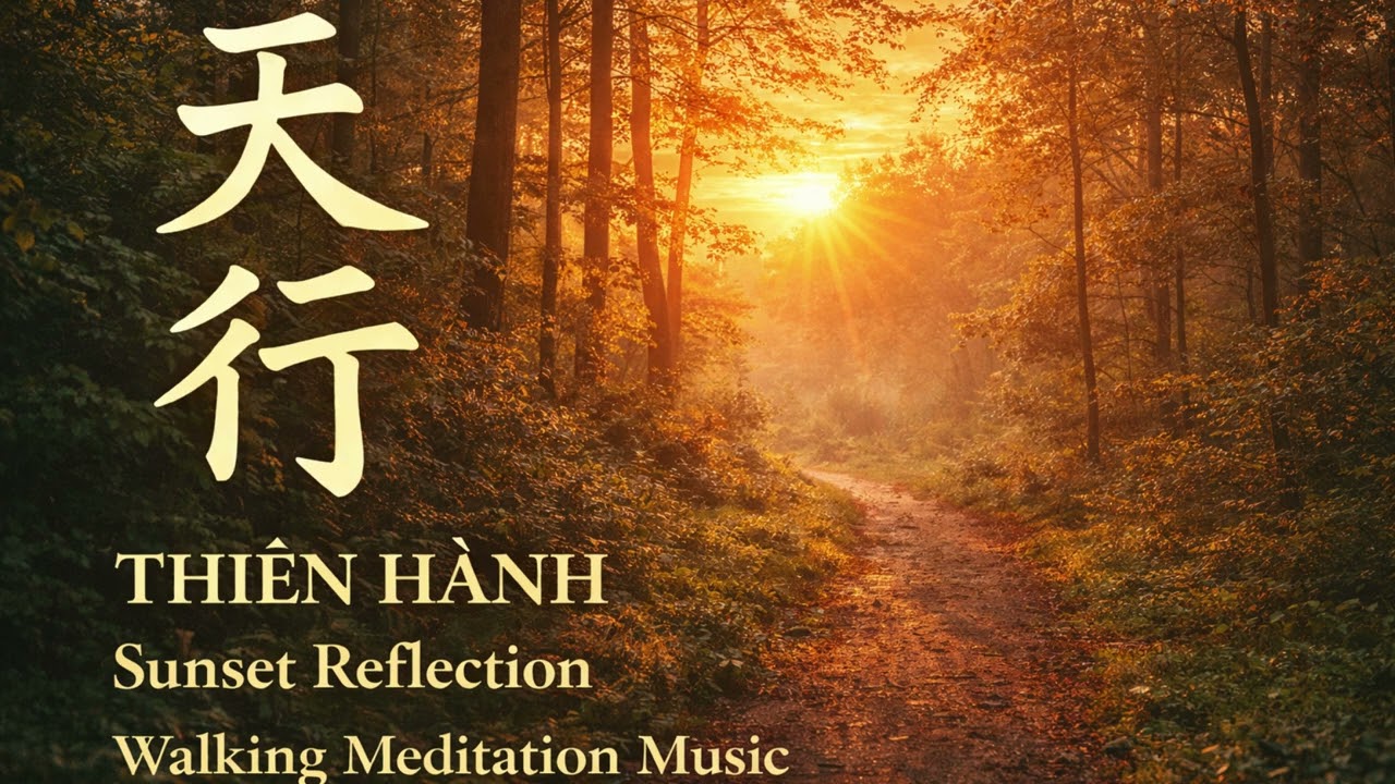 THIÊN HÀNH – Sunset Reflection | Walking Meditation Music