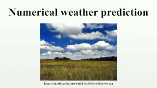 Numerical weather prediction
