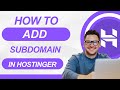 how to add subdomain in hostinger (step by step)