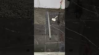 cement mixture leveling technique #shorts