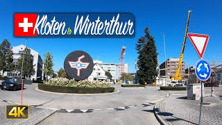 Driving from Kloten to Winterthur in the Canton of Zürich, Switzerland 🇨🇭