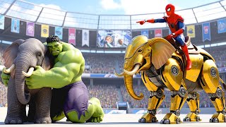 🕷️ Spider-Man Wins the Legendary Magical Elephant Racing Championship – Epic Racing Challenge