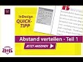 Abstand verteilen – Teil 1 // InDesign QUICK-TIPP